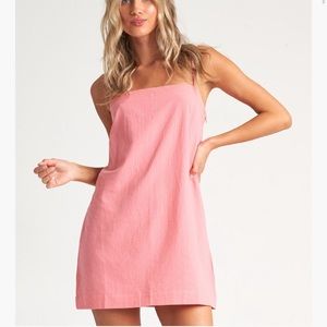 Billabong Sunset Cotton Dress in Strawberry